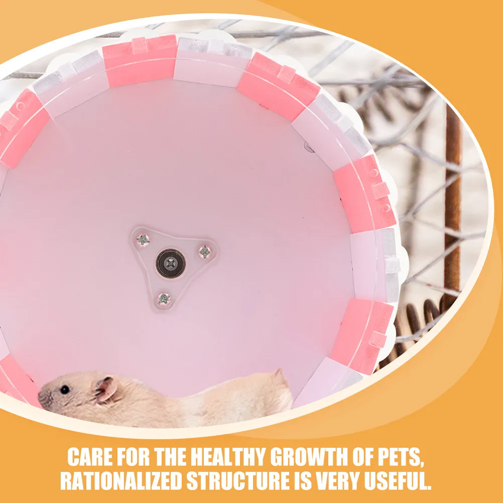 Hamster Exercise Wheel Colored Silent Running Wheel Plastic Small Animal Exerciser Quiet Durable Relieve Boredom Healthy Pet
