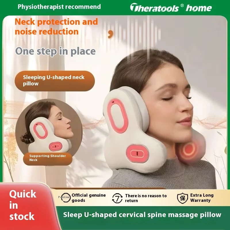 

Sleep Noise Reduction Neck Massage Hot U-shaped Neck Pillow Electric Massager Bluetooth Masajeador Health Care Portable Massager