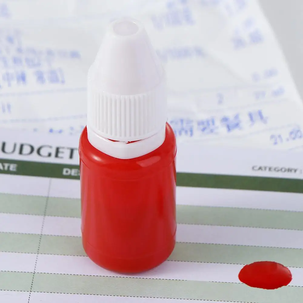 For Wood Paper DIY Craft Blue Black Photosensitive Red Seal Stamp Oil 10ml Flash Refill Ink Inkpad