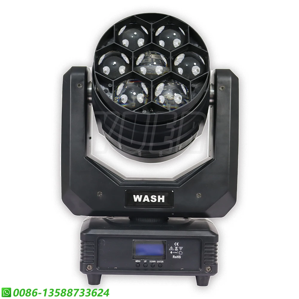 4PCS/LOT NEW LED RGBW 7x40w Beam Zoom Moving Head Stage Lighting Dj Disco Wedding Events Washing Effect EU Warehouse shipping