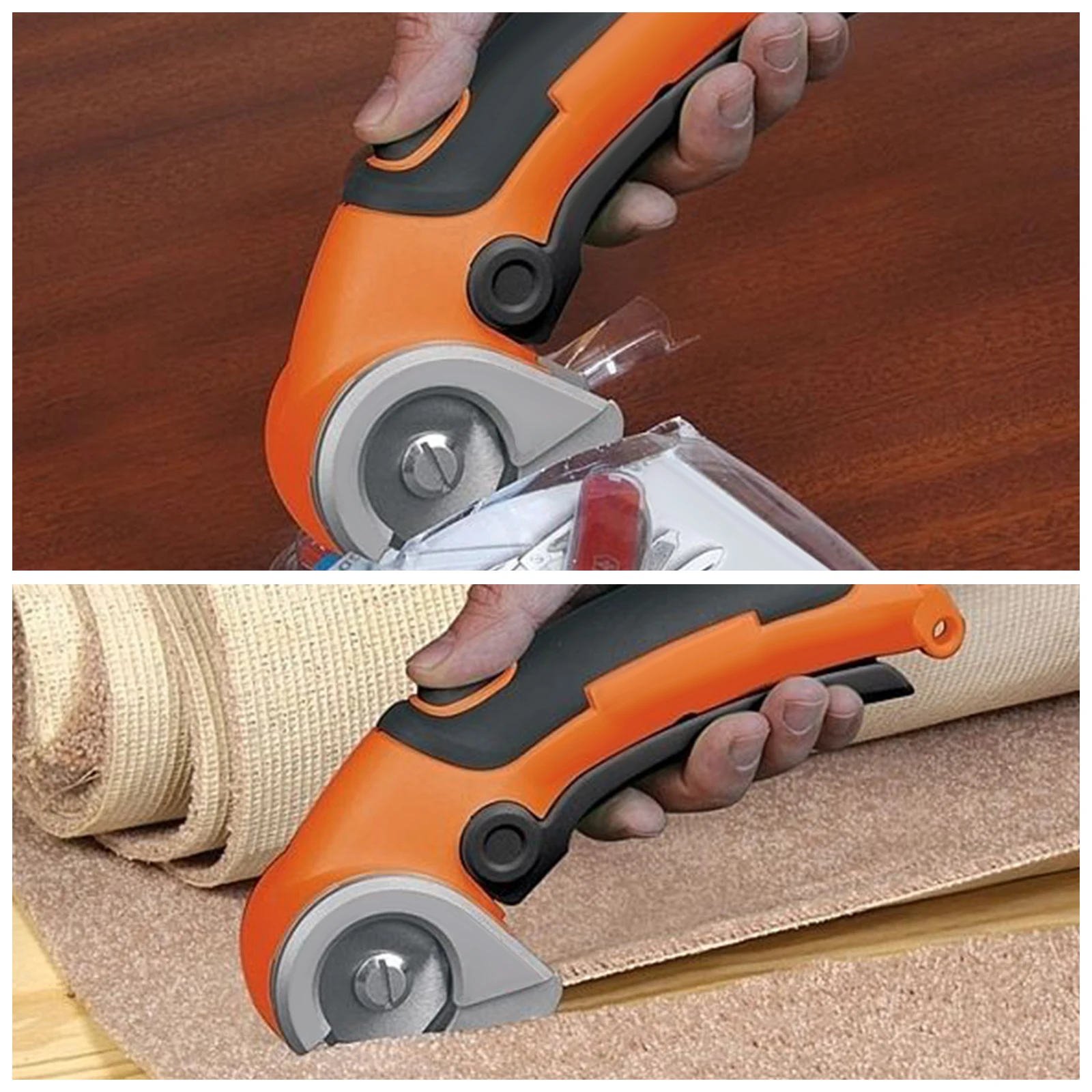 10 مللي متر مقص كهربائي قطع سمك آلة قطع النسيج شفرات الجلود البلاستيك المتقلب شفرات القاطع الدوارة الكهربائية #5