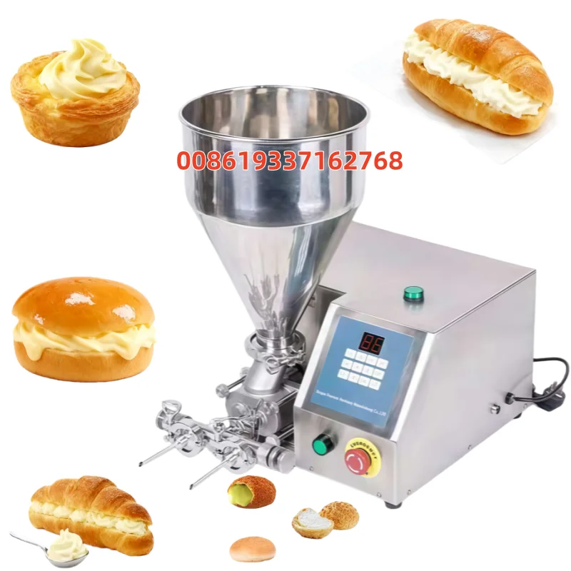 Chocolate Cream Cake Batter Filling Injection Machine Sandwich Cake Cream Filling Machine Puff Chicken Rolls Jam Chocolate Jam