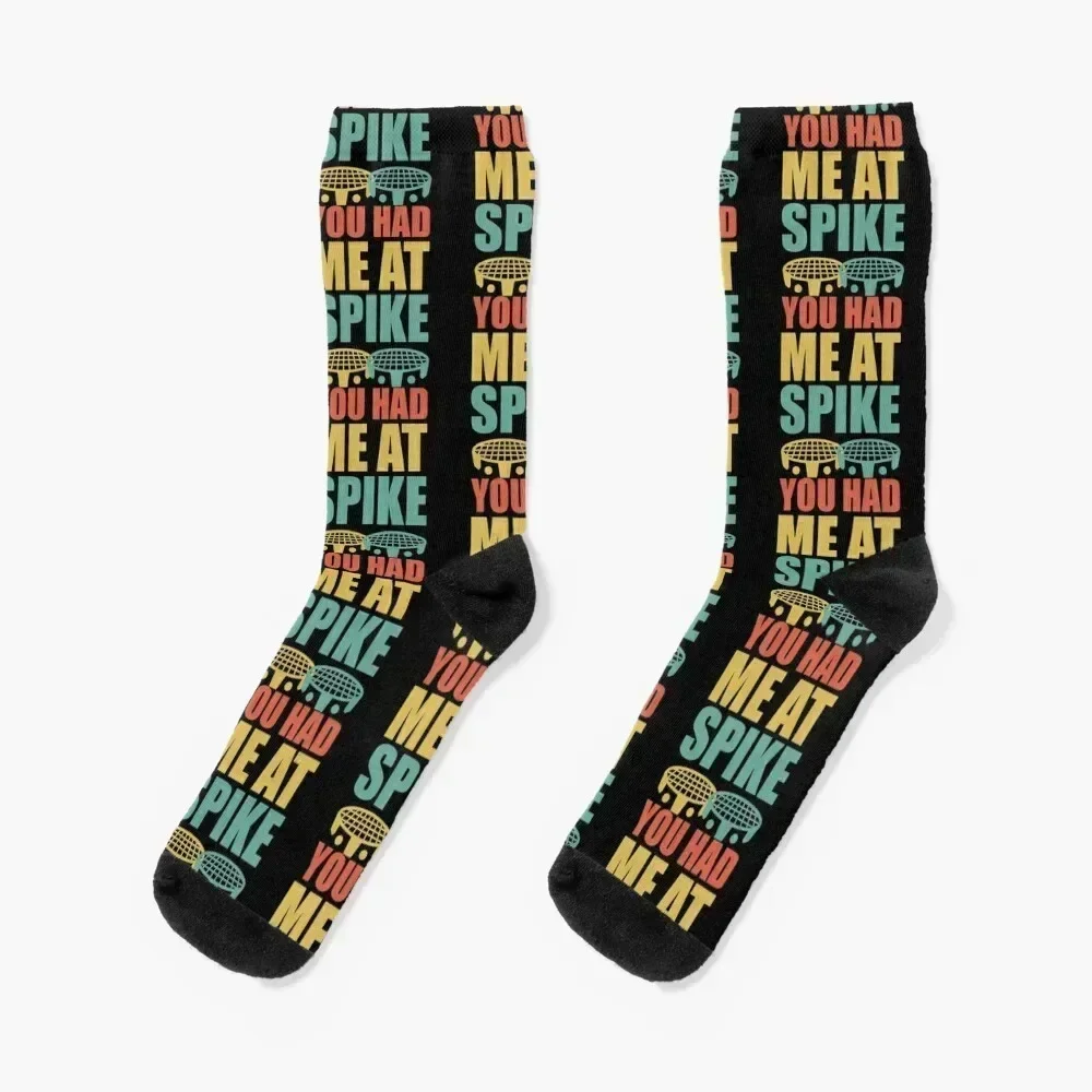 

You had me at Spike - Roundnet - Spikeball Socks hiphop funny gifts warm winter Luxury Woman Socks Men's