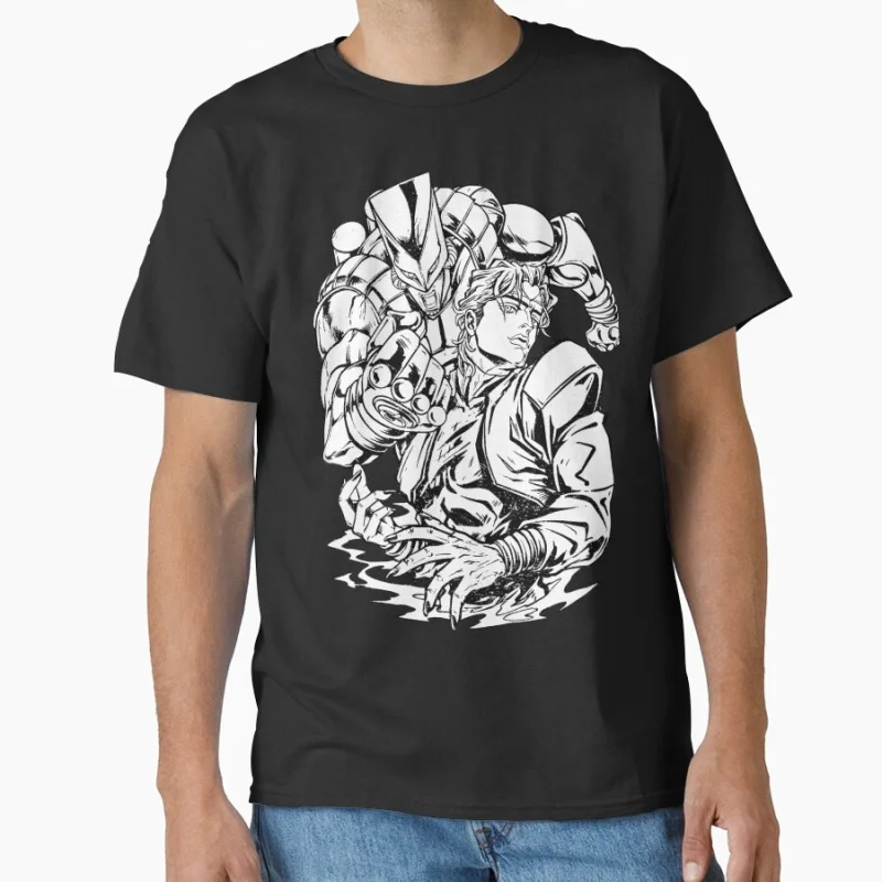

the immortal villain JJBA 80s Manga Jojos bizarre adventure Anime t shirt for men Large size Tops S-6XL 100% cotton Clothes