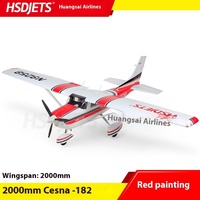 Hsdjets New Product 2000mm Wingspan Cessna 182 Cessna Single Engine Propeller Single Wing Trainer Aircraft Fixed Wing Model