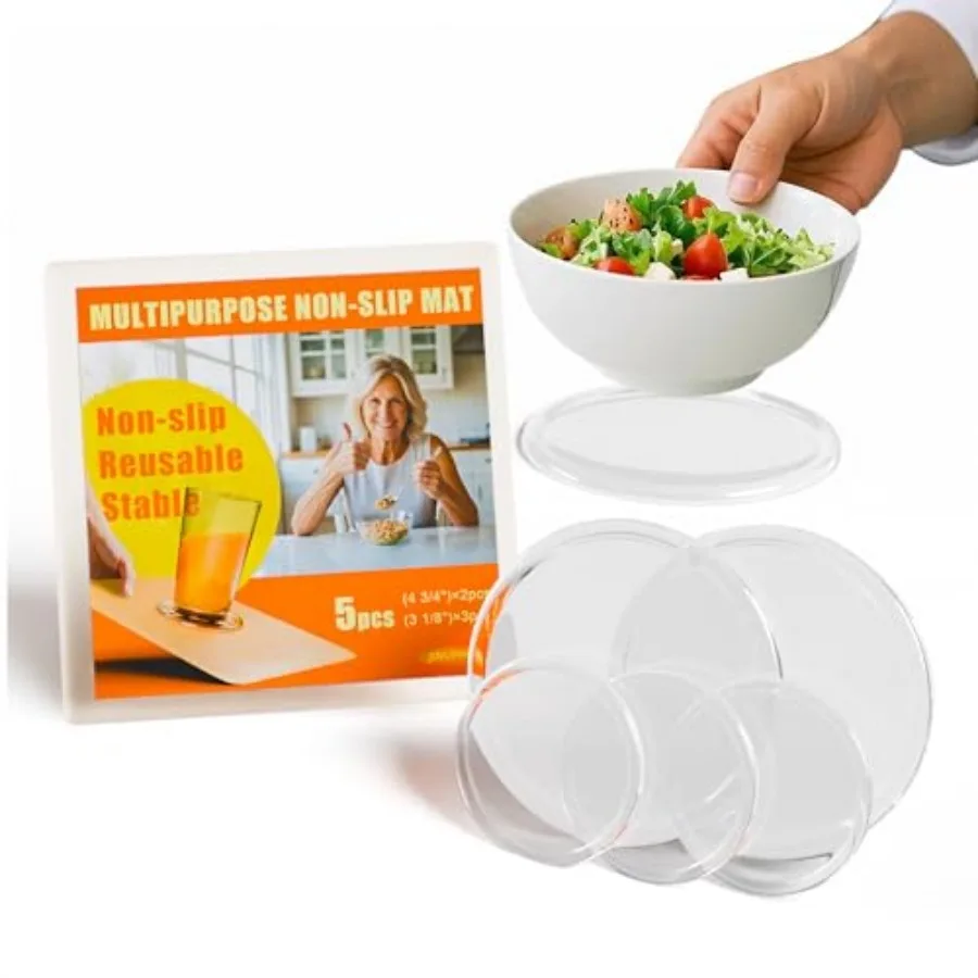 

One Handed Gadgets Adaptive Equipment, to Secure The Bottom for Opening Jars/Bottles, and Mixing Food in A Bowl, Aids for Disab