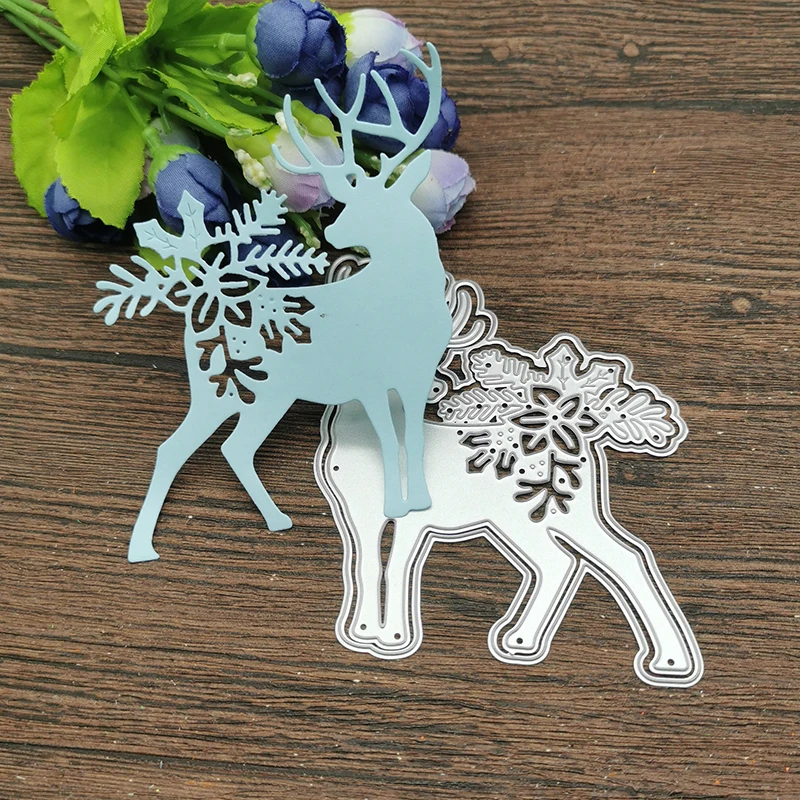 

Christmas reindeer craft Metal Cutting Dies Stencils For DIY Scrapbooking Decorative Embossing Handcraft Template