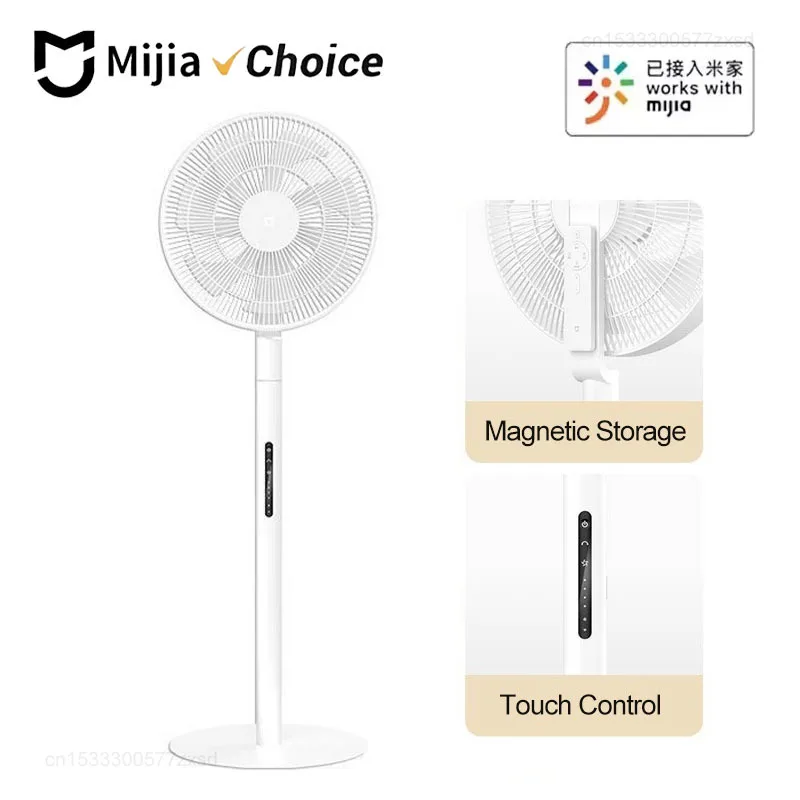 

Вентилятор напольный MIJIA DC Inverter Pro, ультратонкий, выдвижной, с коробкой для хранения, умный электрический вентилятор Mi, 100 настроек потока воздуха