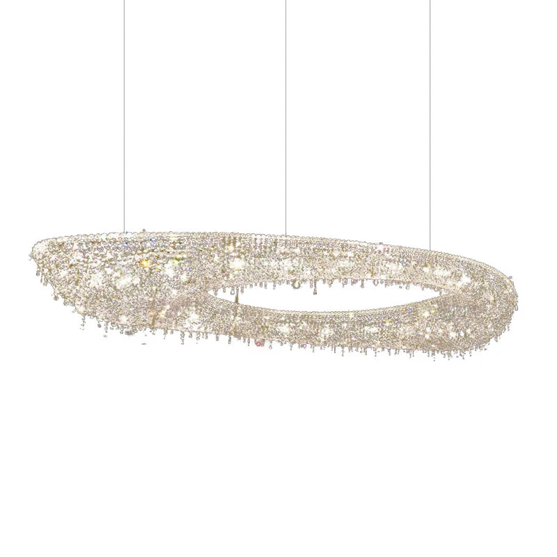 Postmodern Luxury Fancy Design Crystal  Chandelier Luminaire Indoor Lighting Fixture Home Decor For Living Room Hall Hotle