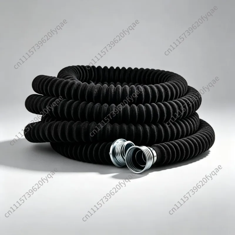 5M Extended Gas Mask Breathing Hose RD40 Standard Thread Wear‑Resistant Stretch Large‑Bore Portable Respiratory Protection Tube