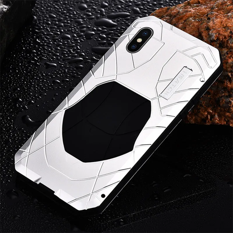 Luxury Outdoor Sports Army Shockproof Waterproof Metal Silicone Phone Case For Iphone 13 12 11 Pro XS Max Xr X Mini Cases Cove