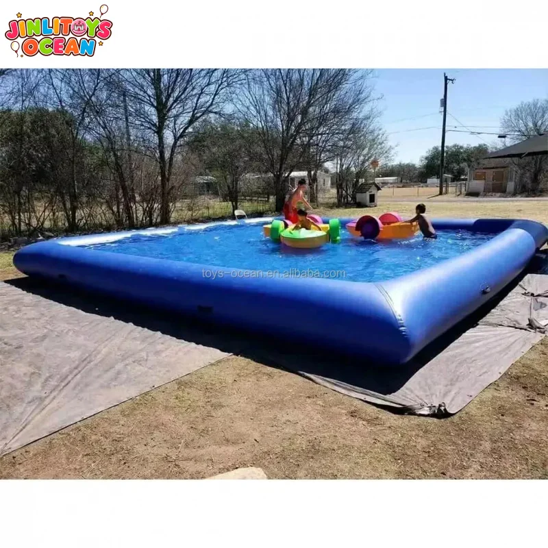 Custom Large Inflatable Above Ground Swimming Pool Kids' Playground Water Play Equipment Pool Paradise for Kids