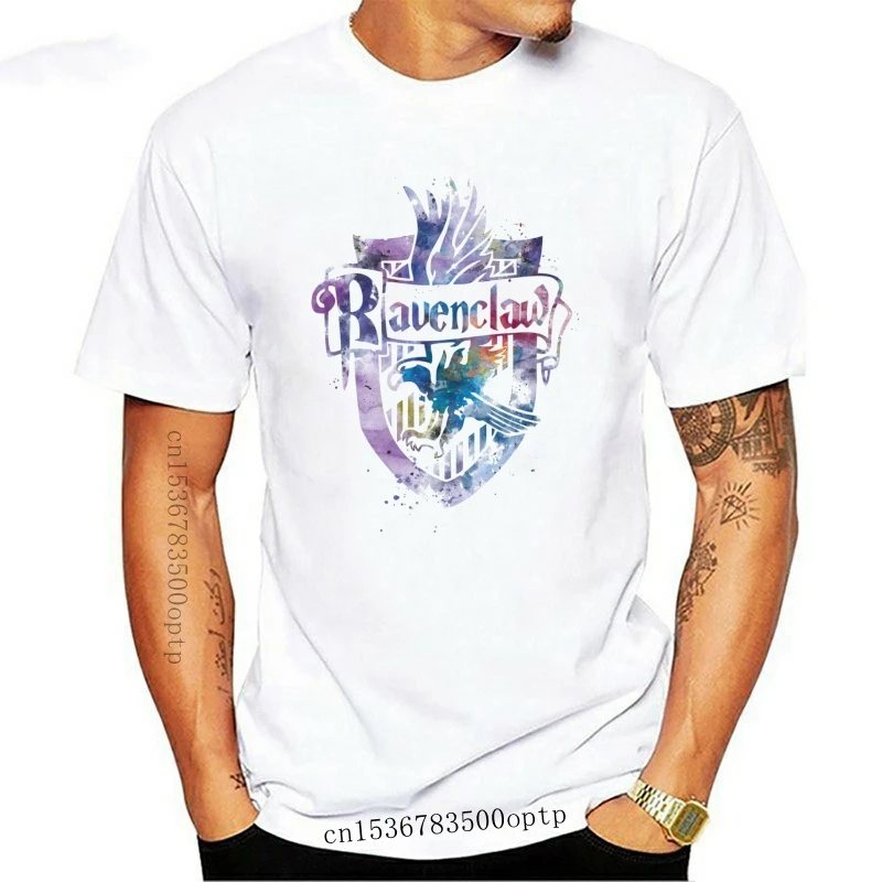 New Printed Men T Shirt Cotton tShirt O-Neck Short-Sleeve Women T-Shirt Ravenclaw