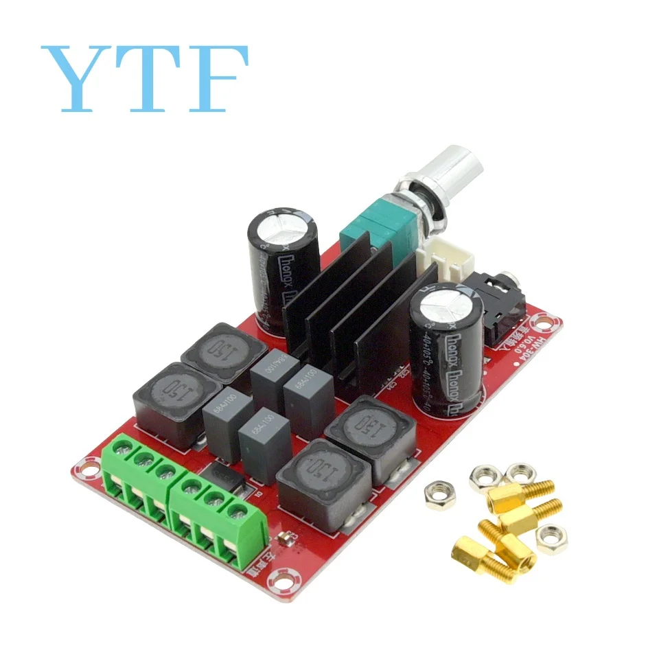 

High-End Digital Power Amplifier Board XH-M189 2*50W DC24V TPA3116D2 two-Channel Stereo Power Amplifier Board