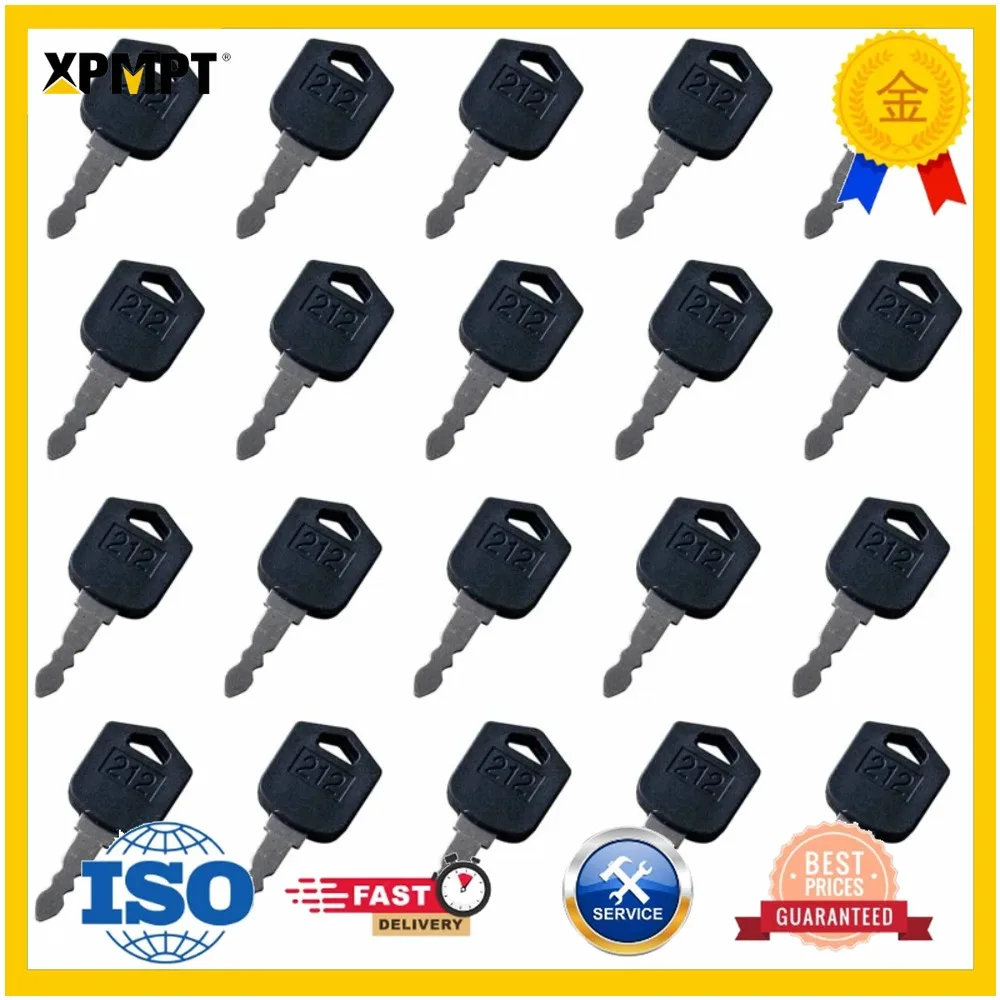 Комплект из 20 ключей зажигания D554212 212, совместимых с погрузчиками Doosan G35, D35, D25, G25