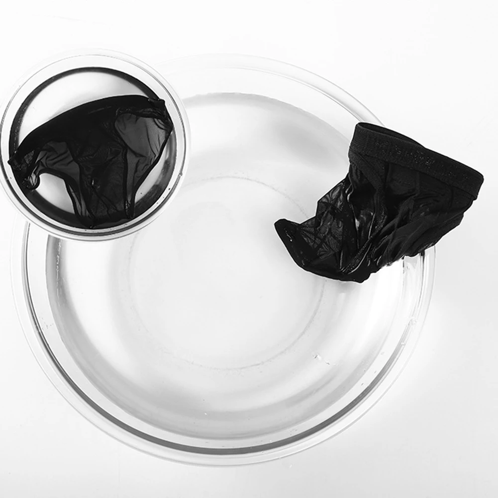 

Low Waist Elastic Men Underpants Mesh Perspective Temptation Lingerie Underwear Ultrathin Cooling Soft Briefs