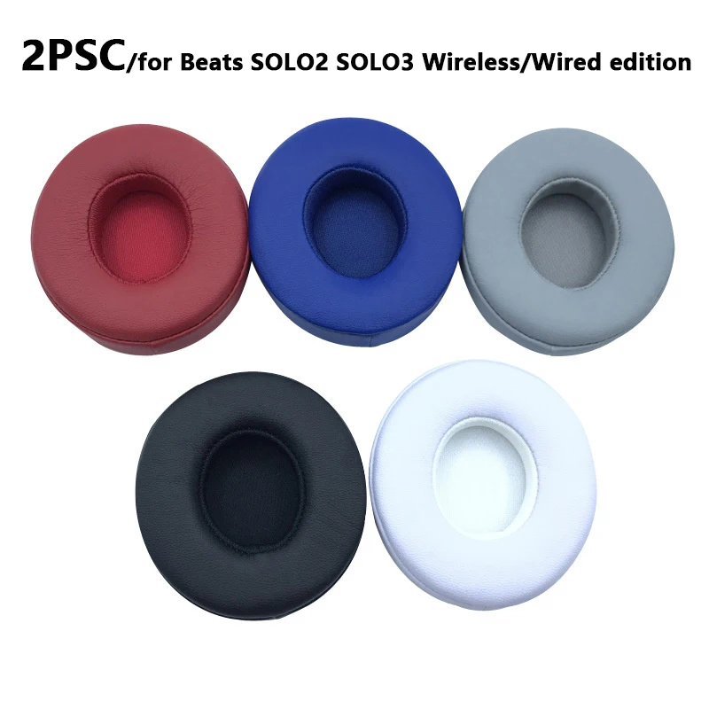 Earpads For Beat Solo 2 Ear Cushion Solo3 Wireless Headphones Earpad Ear Pads Ear Cups Replacement Parts Headset Foam Pad