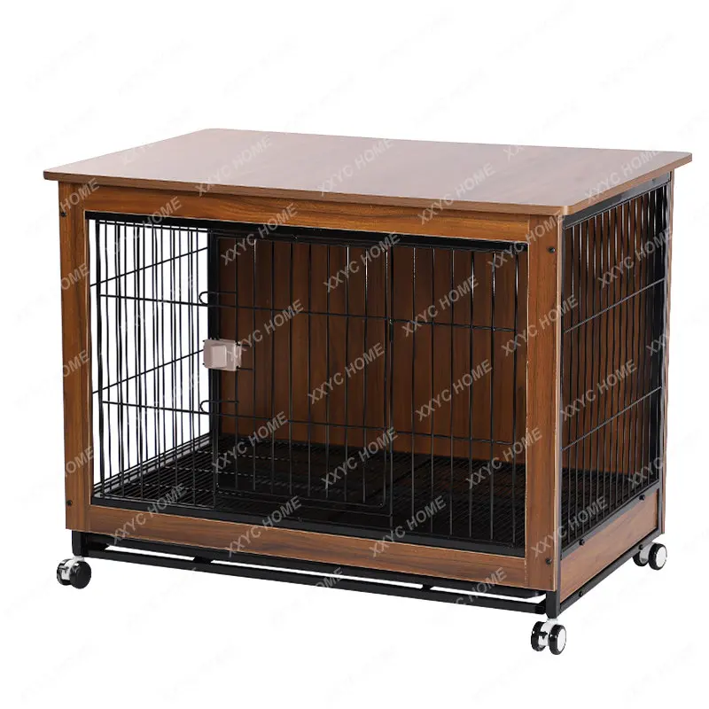 

Wind Pet Dog Cage Wooden Pet Indoor Dog Villa Shiba Inu Small Dogs Household Dog Cat Cage with Toilet