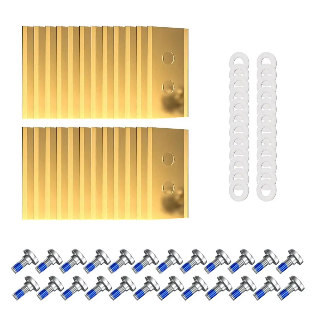 

Grass Trimmer Blades Stainless Steel Lawn Mower Cutting Blade Screw Kit Replacement for Worx Landroid Robotic Lawnmower