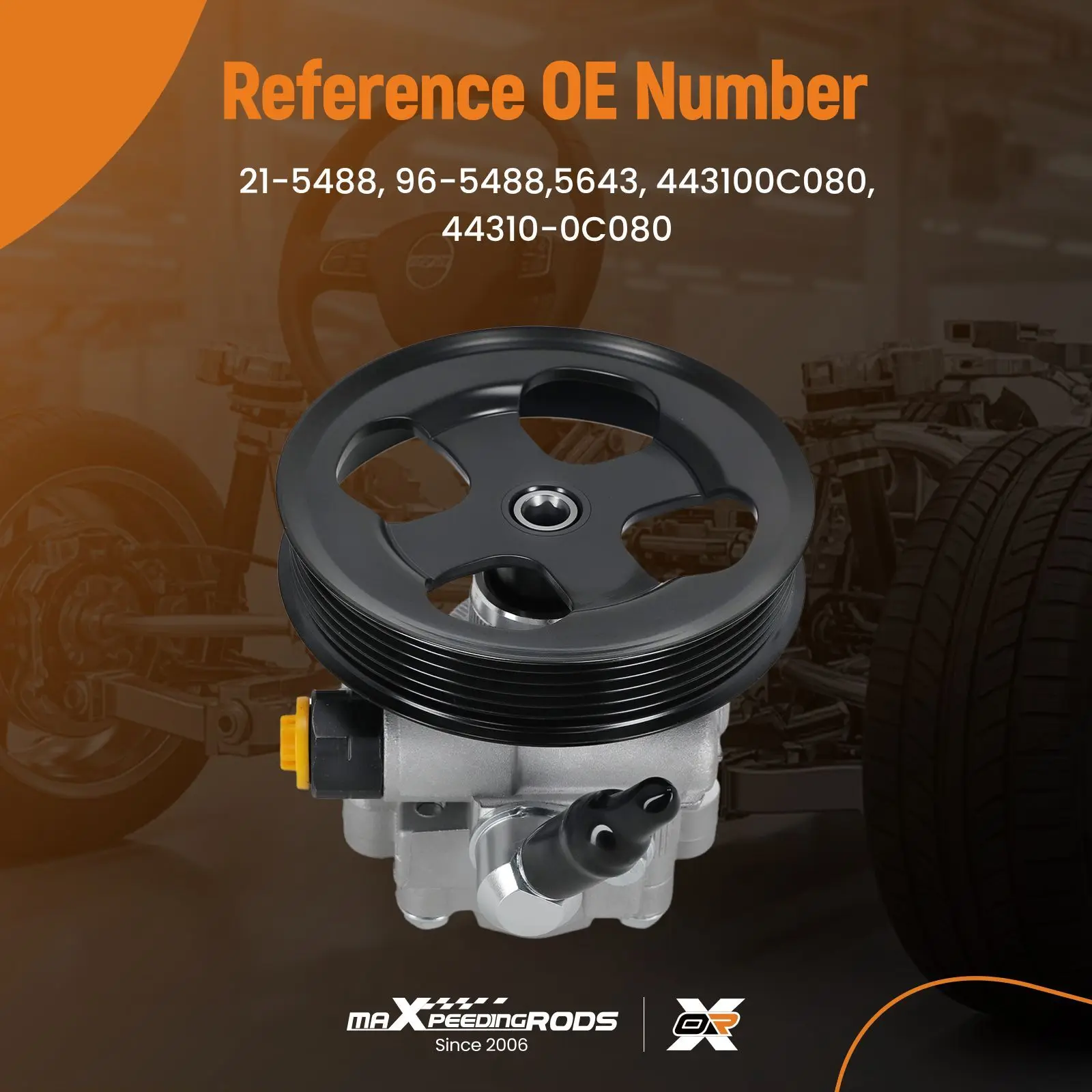 

Front Power Steering Pump w/ Pulley for Toyota Tundra V8 2007-2009 443100C080