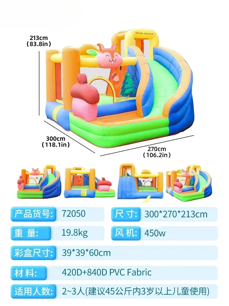 Inflatable Castle Indoor Small Household Children Trampoline Slide Trampoline