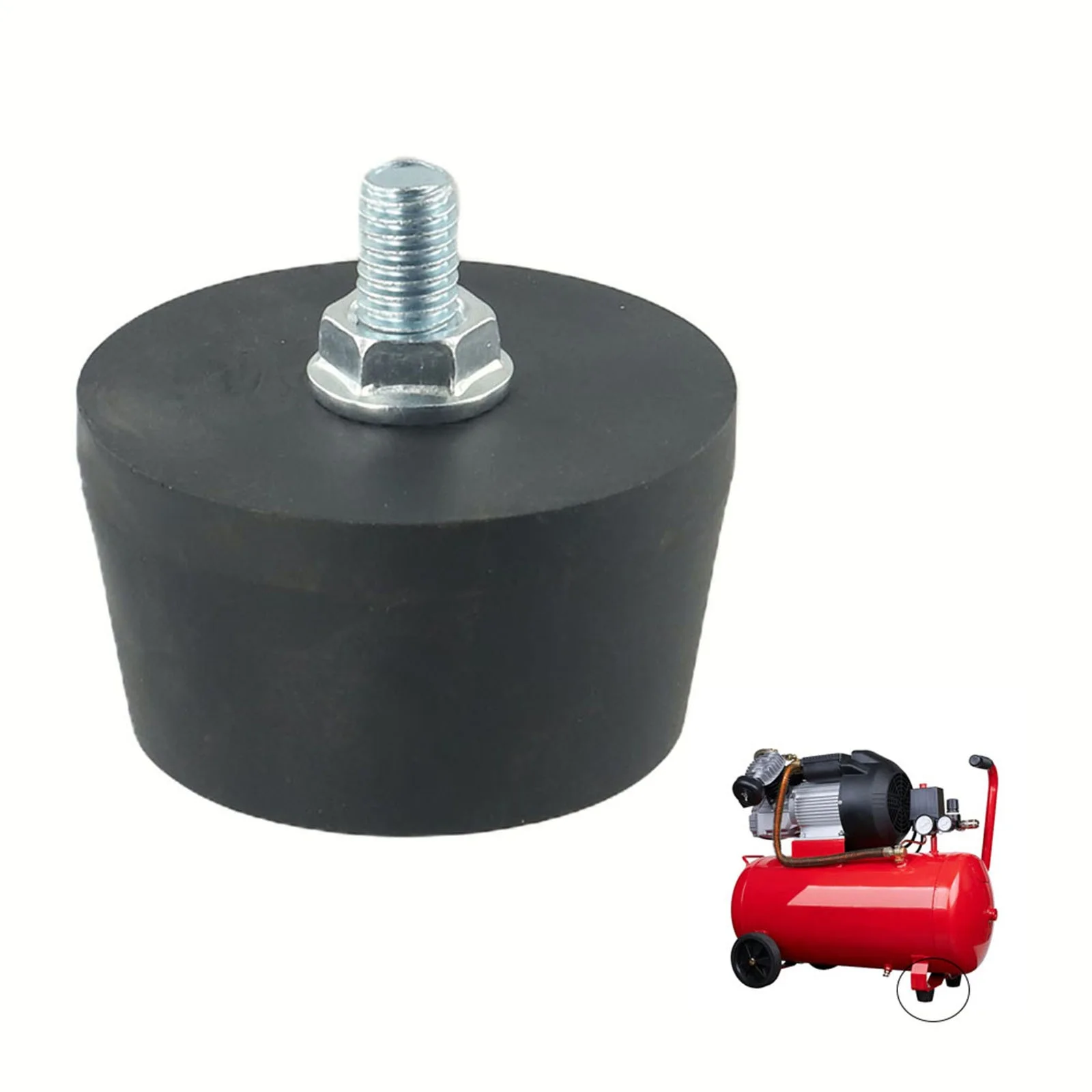 Air Compressor Shock Absorbing Foot Pad with Integrated Screws for Secure Installation on Air Pumps and Compressor Systems