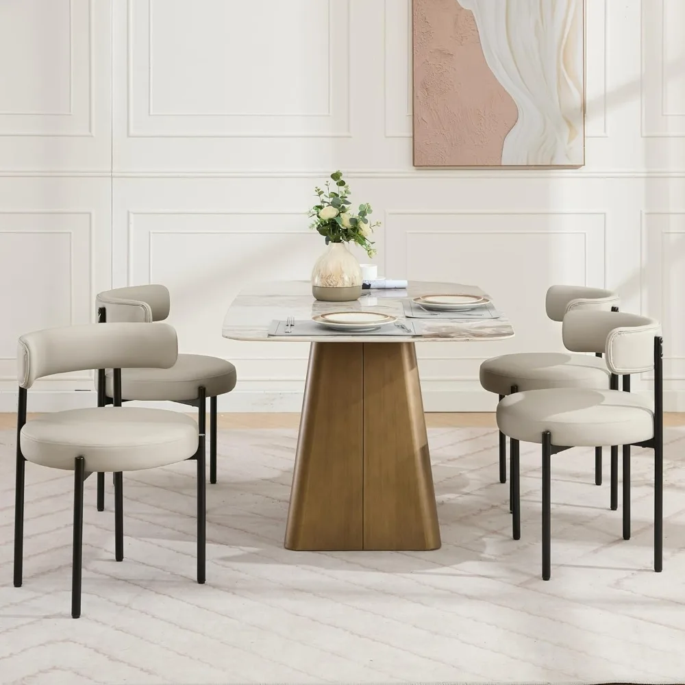 Faux Leather Dining… - image
