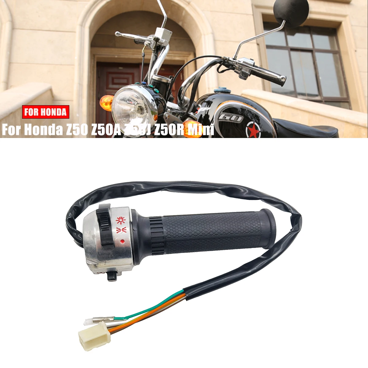 Motorrad-Lenkerschalter rechts und links und 22-mm-Lenkergriffe für Honda Z50 Z50A Z50J Z50R Mini Trail Monkey Bike Teile