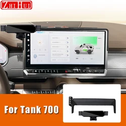 For GWM Tank 700 2024 Car Mobile Phone Holder Central Control Display Screen Mount Gravity Bracket Stand Auto Accessories