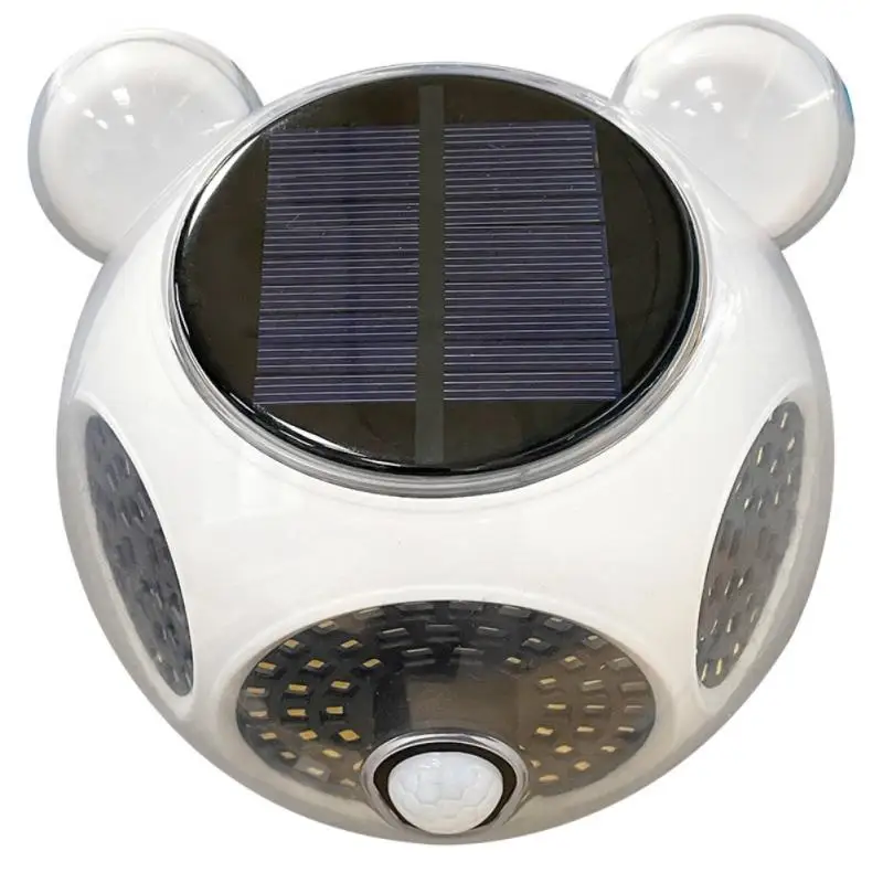 Solar Sensor Light 6000k แสงสีขาวกันน้ํา 124 โคมไฟ Led สวนกลางแจ้ง Pir Motion Sensor โคมไฟติดผนัง 1800mah