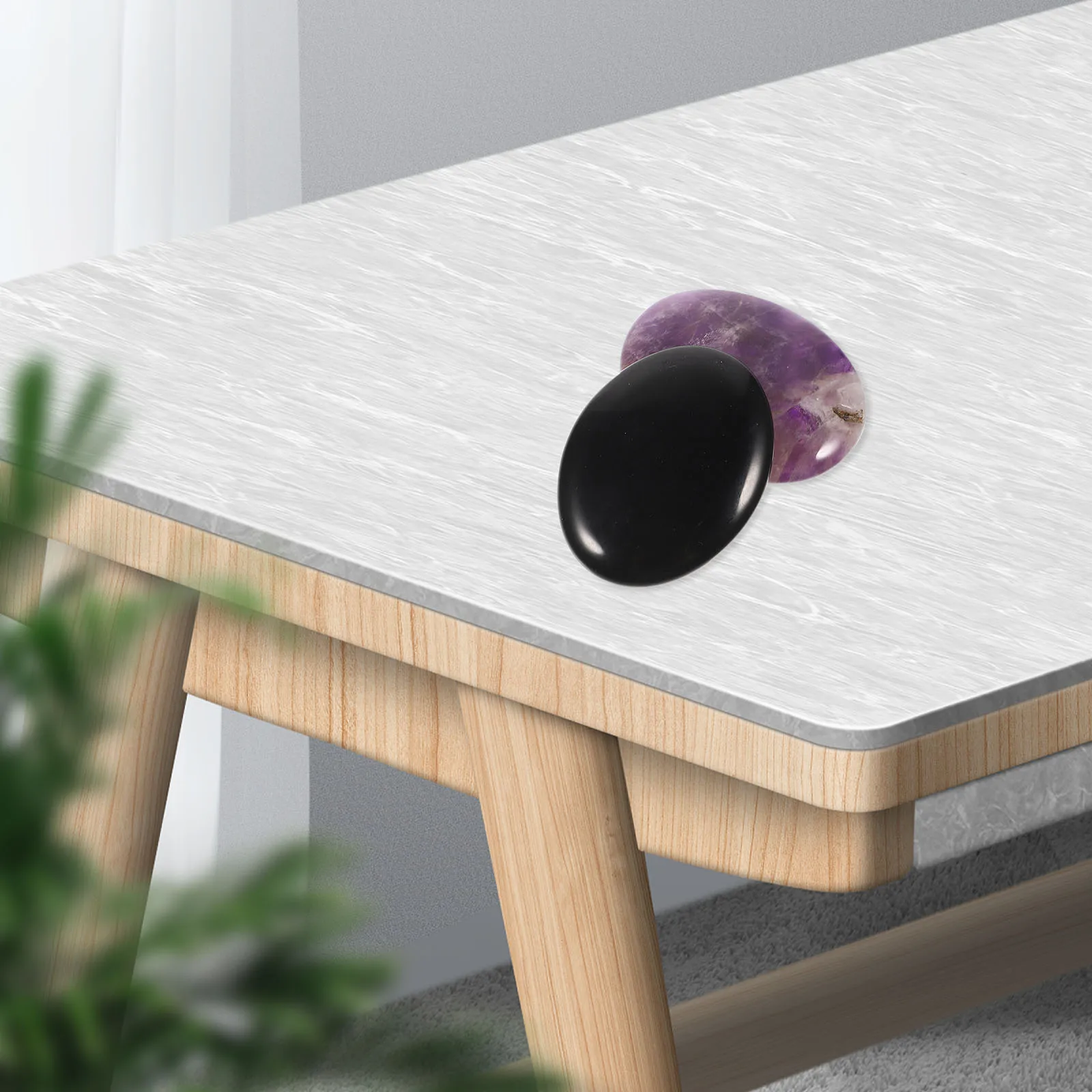 

2Pcs Crystal Exquisite Details Home Office Desktop Decoration Birthday Gift Crystals Stones