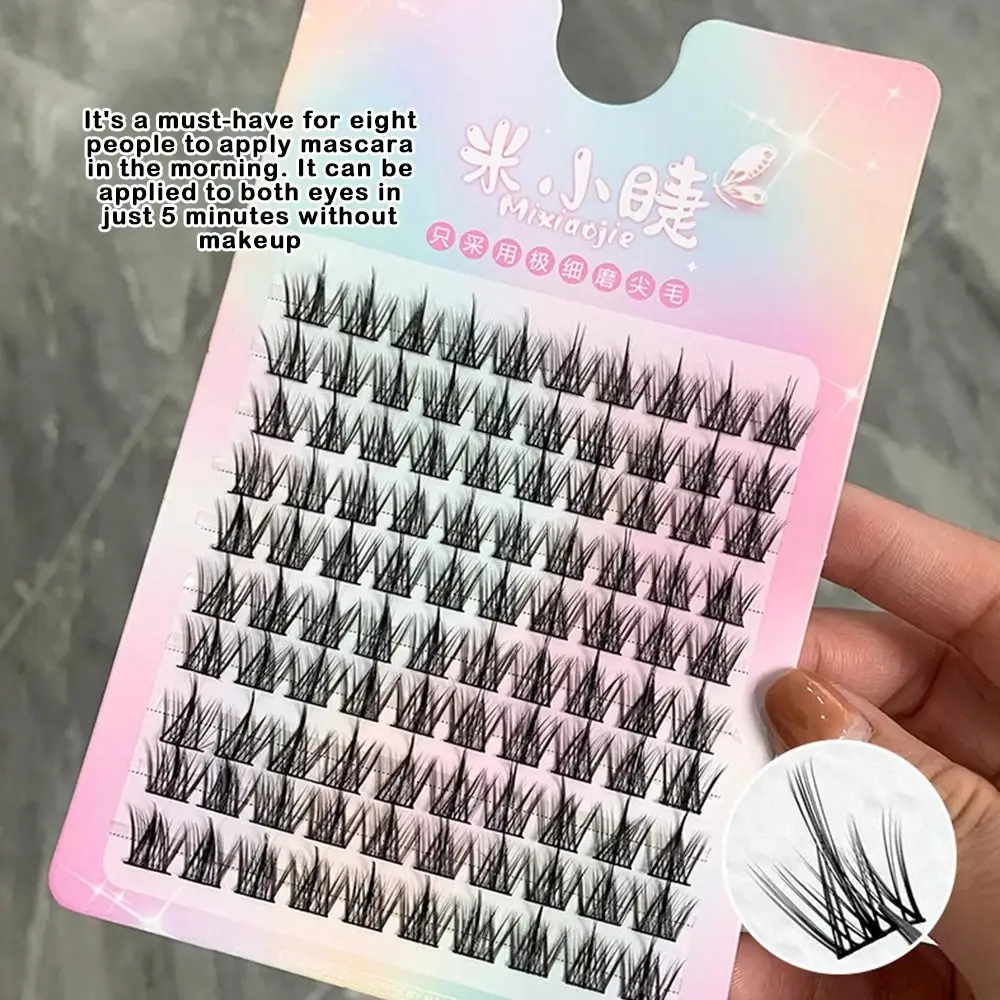 美しい3Dつけまつげ、接着剤不要、ジェルグルーストリップ付き、マンガ風つけまつげ、DIY手作り、セルフ接着式つけまつげ、女の子向け
