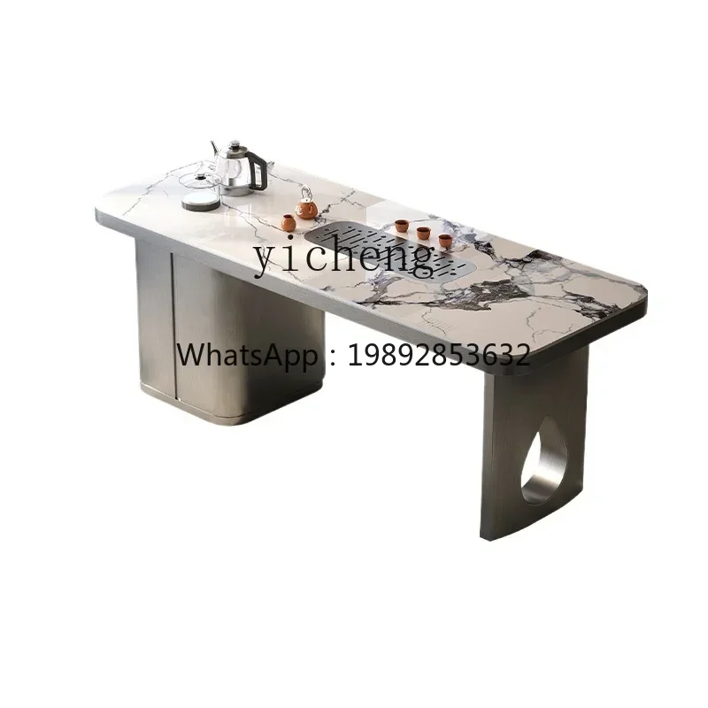 

TQH office slate modern simple light luxury high-end Kung Fu tea table small tea table and chairs