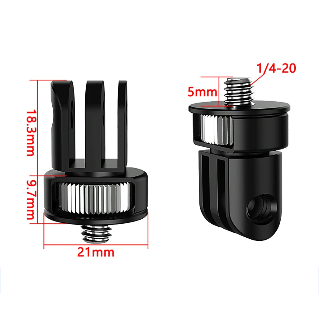 1/4 Schraube Konverter Mini Stativ Adapter für Gopro Hero 12 11 10 9 8 7 Eken Sjcam für Insta360 für DJI Action Kamera Zubehör – Detail 9