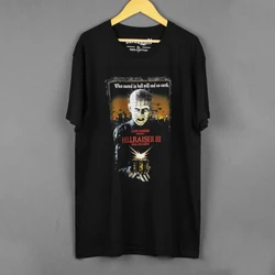 Hellraiser T-Shirt Hell on Earth Clive Barker Horror Movie Re-Animator Suspiria Men's Clothing Short Sleeve Cotton Tee