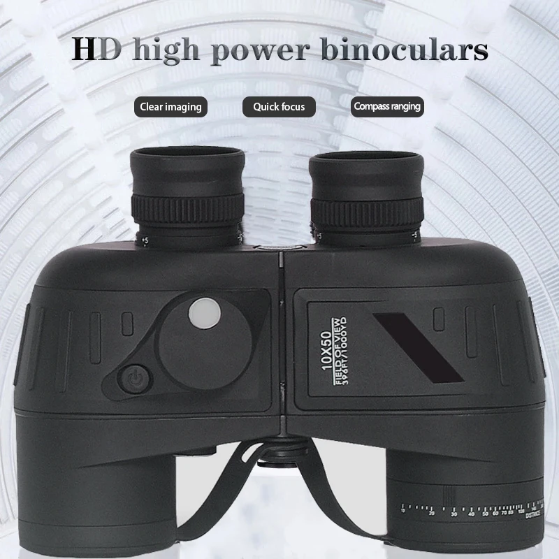 

Military Binoculars Long Range Telescope Caza With Rangefinder Compass HD Waterproof Low Light Night Vision For Outdoor Hunting