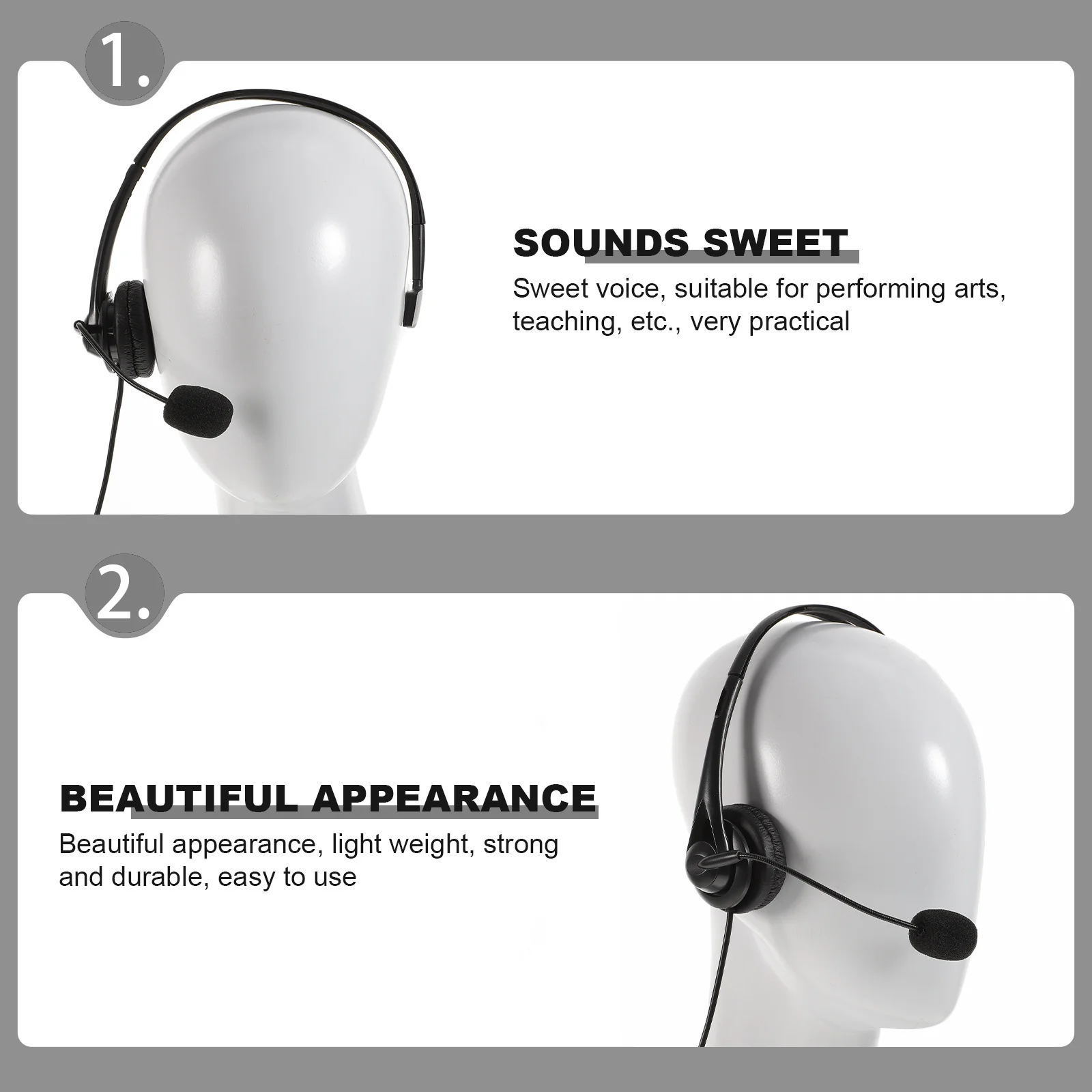 

USB Telephone Headset with Noise Canceling Microphone Comfortable Adjustable Bendable for Call Center Conference Calls Online