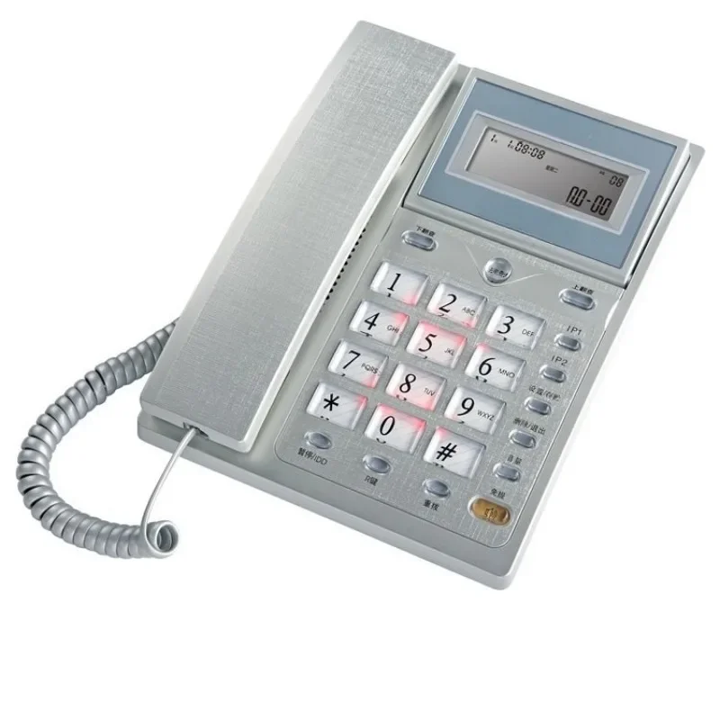 

Caller ID Fixed-line phone, home office flip screen fixed-line phone