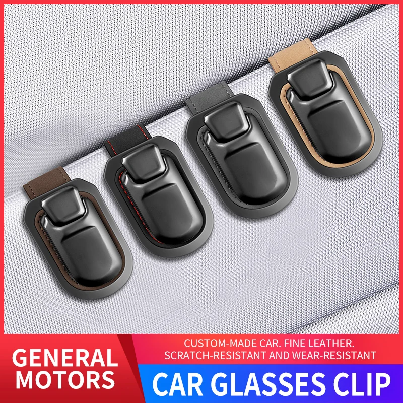 

Car Sun Visor Glasses Holder Sunglasses Clip Card Ticket Car Sunglasses Holder Auto Multifunction Interior Organize Accessories