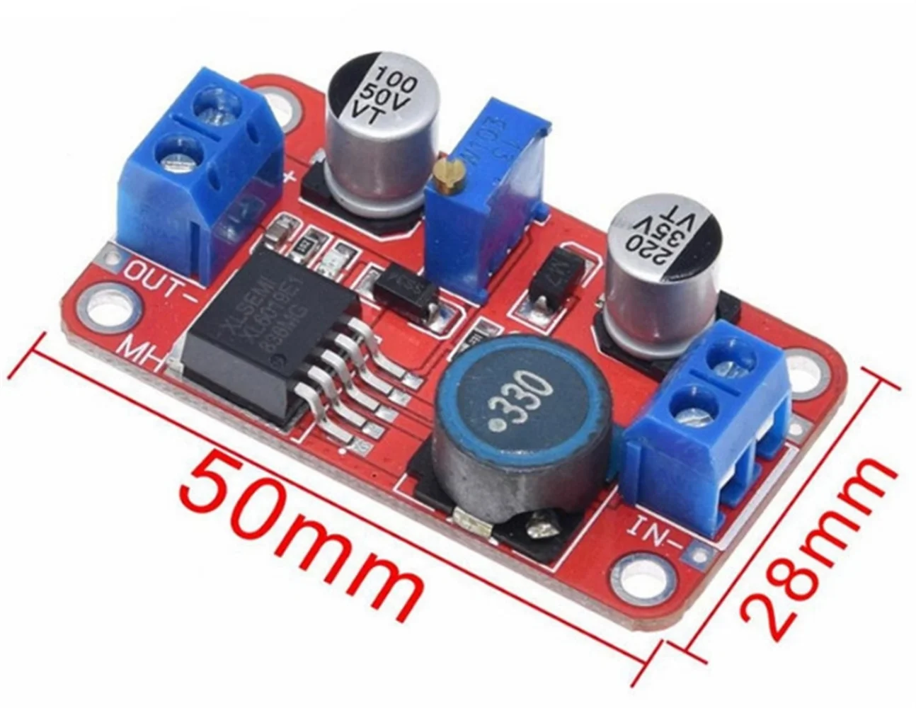 DC XL6019 Adjustable Boost Module 5A Current High Power Ultra XL6009 LM2577 Upgraded Version