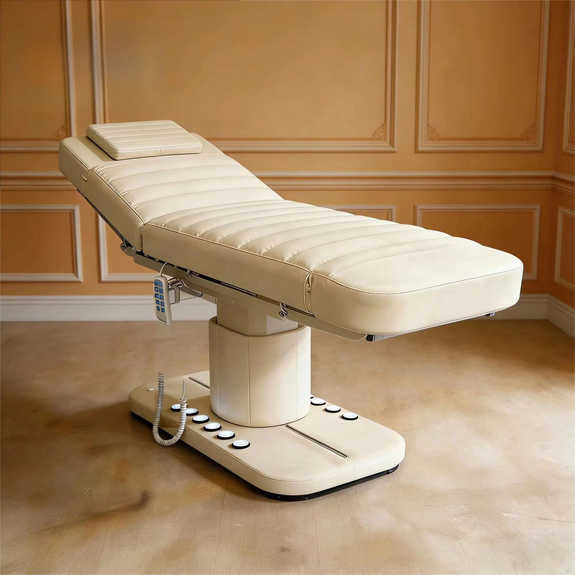 Coofull Good Quality Luxury Salon Used Massage Bed Different Color Customized with 3 Motors Adjustable Beauty Bed