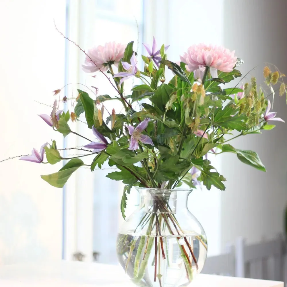 Spiral Ikebana Stem Holder Sturdy Clear Flower Arrangement Holder DIY Floral Art Accessory Table Centerpiece for Party Wedding
