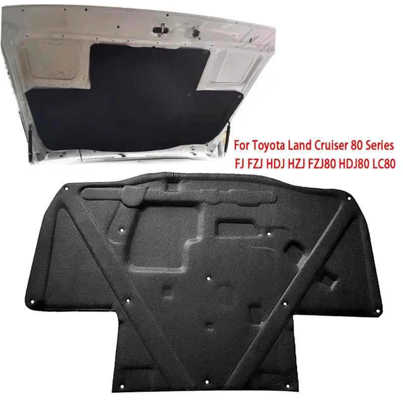 Car Front Engine Hood Sound and Heat Insulation Cotton for Toyota Land Cruiser 80 Series FJ FZJ HDJ HZJ FZJ80 HDJ80 LC80