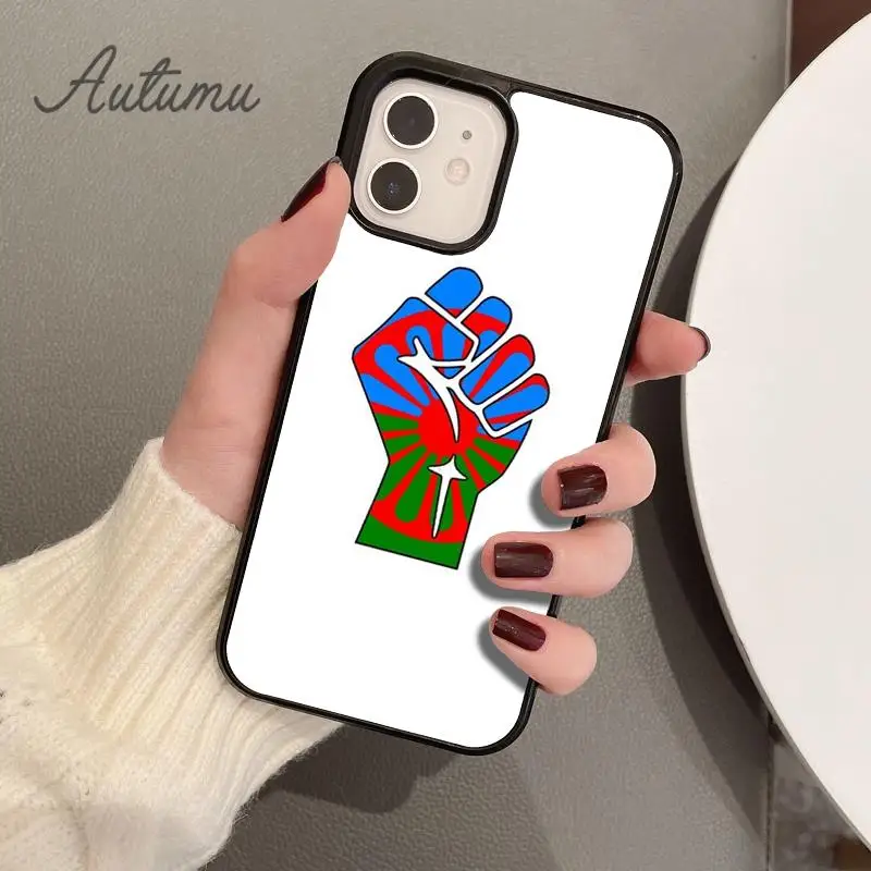 Gypsy Romani Roma Flag Phone Case for iPhone 15 16 SE2020 11 12 13 14 Pro Max mini 7 8 Plus Cover coque Fundas Shell