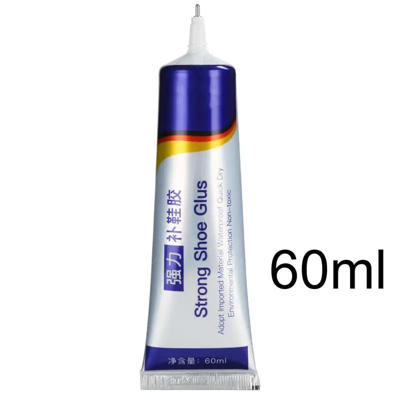 Colla per riparazione stivali Colla trasparente per riparazione suola Colla per divaricatore impermeabile Sigillante per scarpe con punta di precisione 60ml per scarpe in pelle Stivali con tacco alto