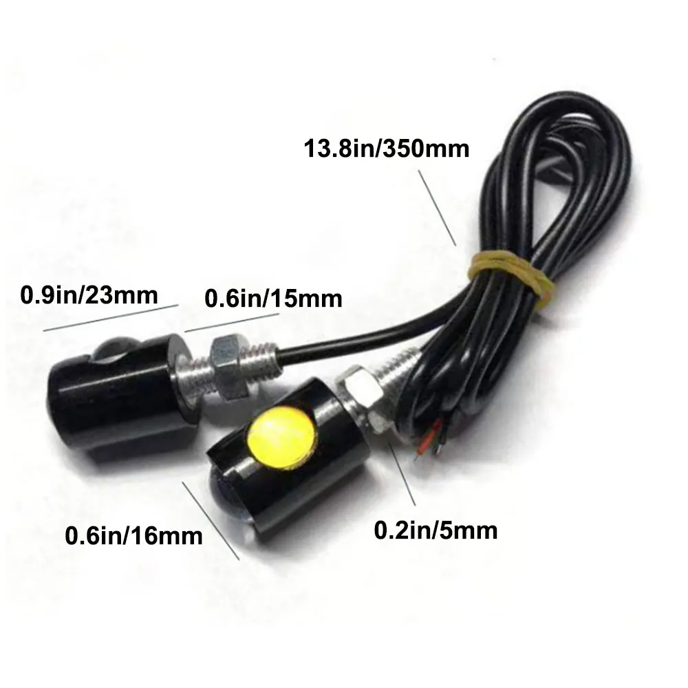 4Pcs Motorcycle License Plate Light 12V Led Car Tail Bulb Lens High Power Screw Bolt Bulbs Lamps Source Motorbike Accessories