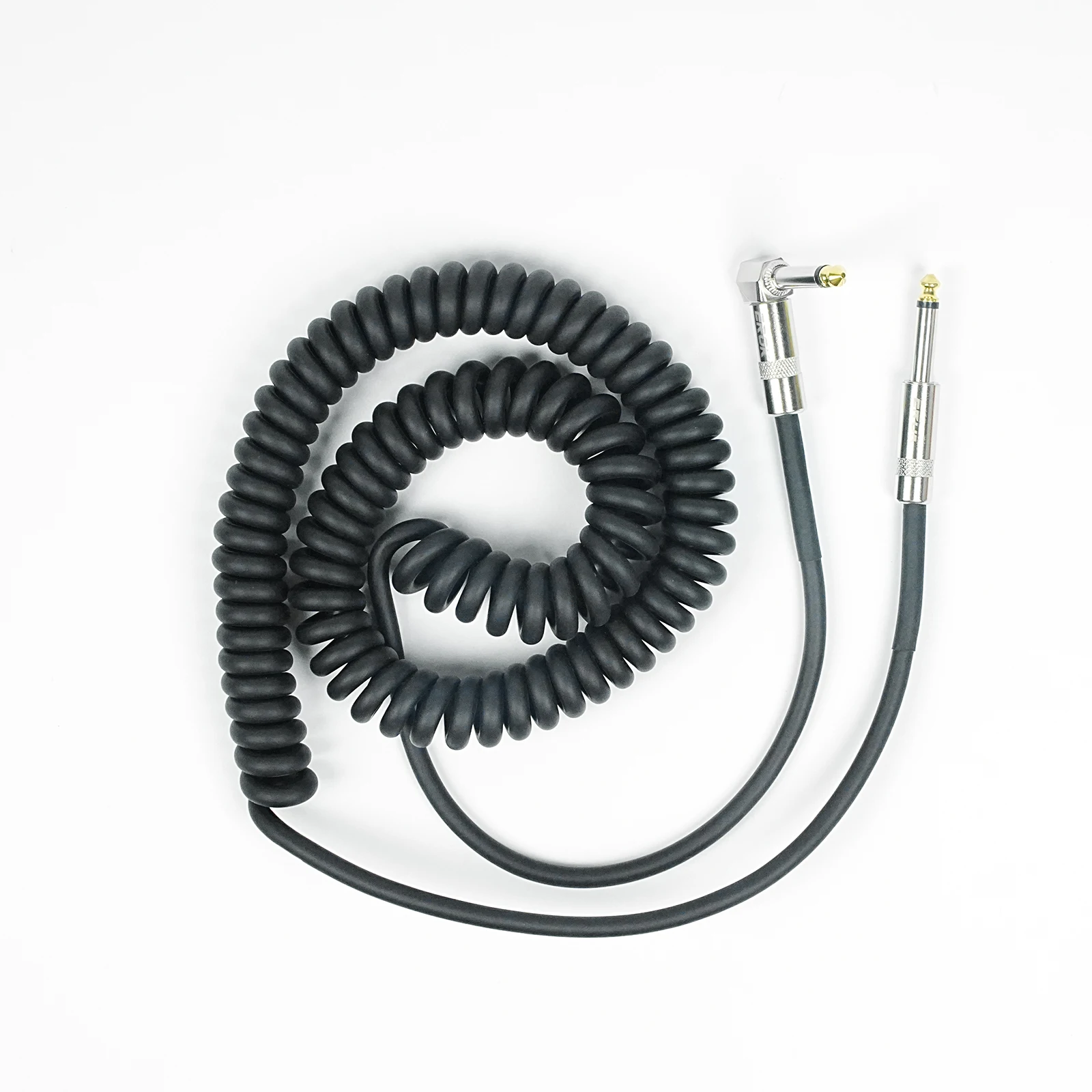 EROK Coiled Guitar Cable Straight/Angle Anti-Noise Line 6.35mm Male to Male Colorful Guitar Bass Universal Cable 5/10M