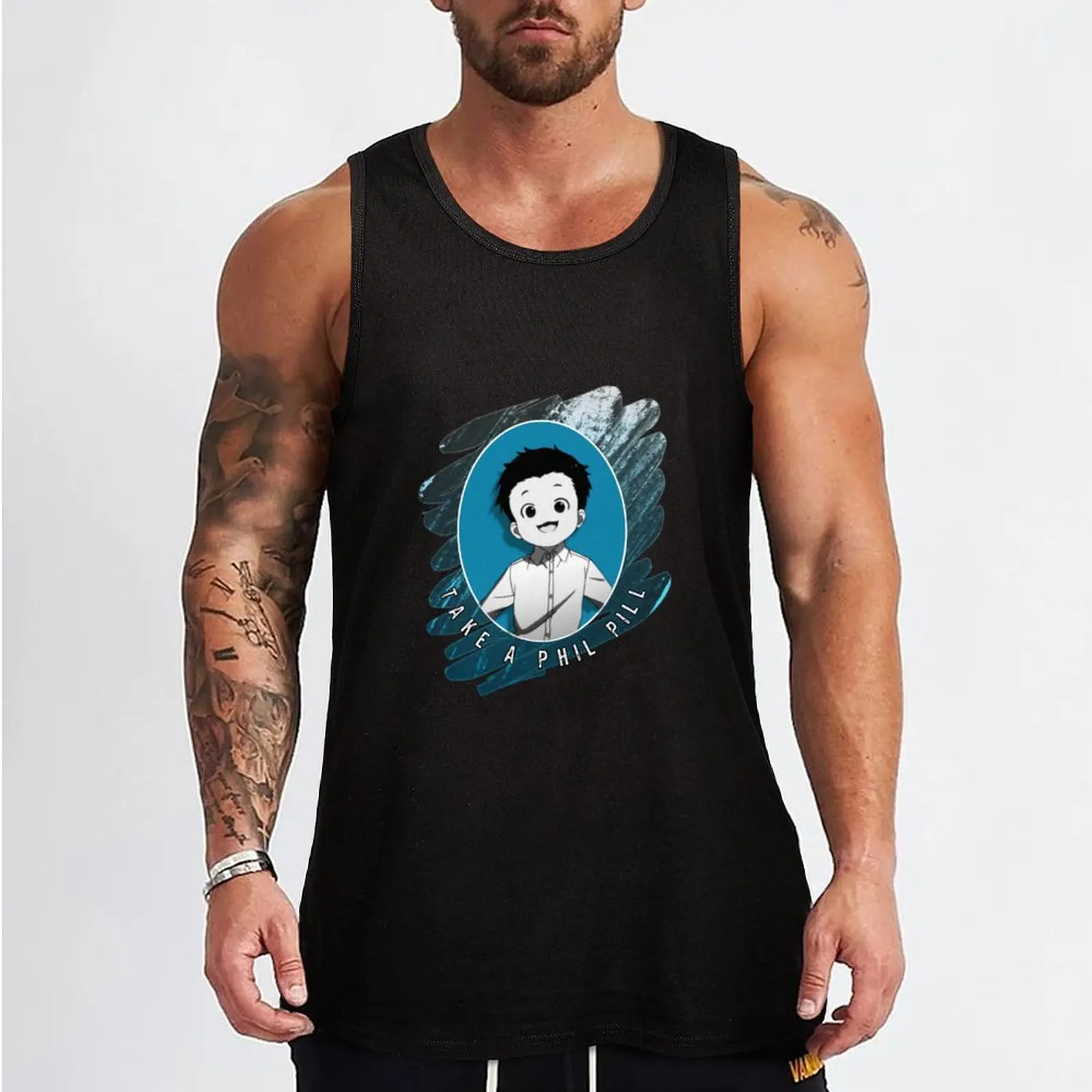 The Promised Neverland Phil Tank Top Dry Fit Workout Tank Top Sleeveless Athletic Shirt