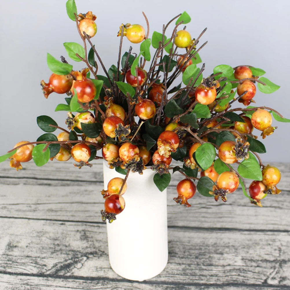 Floral Accessories Berry Decorations Artificial Rosehip Berries Christmas Picks Pomegranate