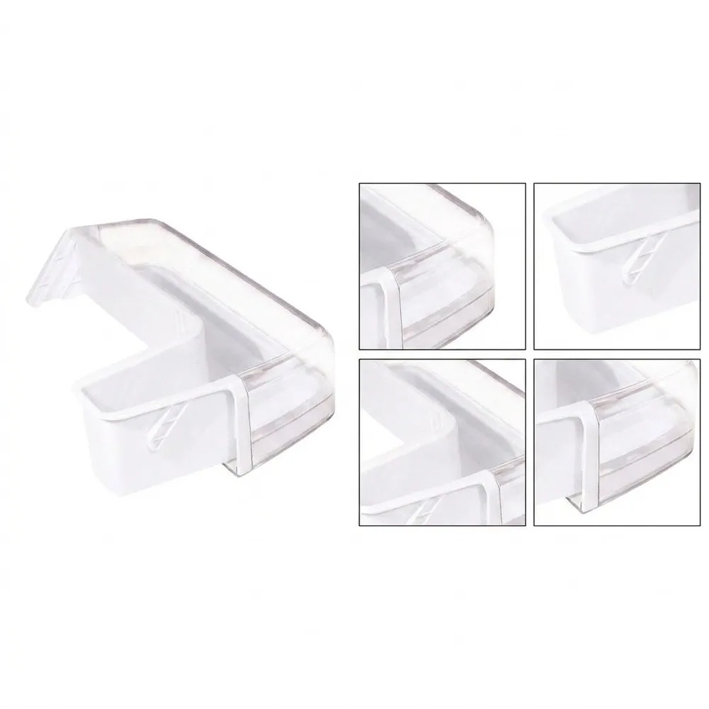 DA97-11478A Left Door Middle Shelf Bin Plastic Replacement Part For Samsung RFG296HDBP RFG298HDPN Refrigerator Storage Organizer